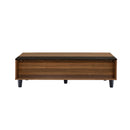 Avala - Coffee Table With Lift Top - Walnut / Black by HouseOfZazla