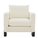 Modern Accent Chair Stylish Club Chair Armchair with Rubberwood Legs for Living Room, Bedroom, or Office by HouseOfZazla