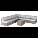 Wicker Sectional Sofa With Cushions And Table by HouseOfZazla