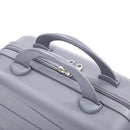 4-Piece PP Spinner Wheel Luggage Set with Cosmetic Case, Light Gray