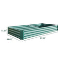 Raised Garden Bed Kit - Metal Raised Bed Garden 7.6x3.7x0.98ft by HouseOfZazla
