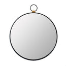 Wall Mirror With Frame, Contemporary Minimalist Accent Mirror For Living Room, Foyer, Entryway, Bedroom - Black