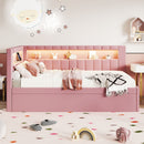 Upholstered Platform Bed With USB Ports And LED Belt by HouseOfZazla