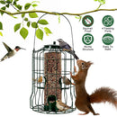 Metal Bird Feeder: Squirrel-Proof Seed Feeder with 4 Ports by LJGDeals