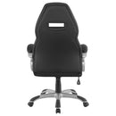 Bruce - Upholstered Adjustable Home Office Chair With Ergonomic Support And Smooth Swivel Function - Black by HouseOfZazla