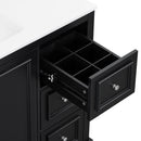 Bathroom Vanity With Sink, Soft-Close Doors, Adjustable U-Shelf, 3 Drawers by HouseOfZazla