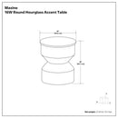 Maxine - Side Table - Black White