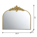 Arched Wall Mirror With Metal Frame, Wall Mirror For Living Room by Unique Piece Furniture