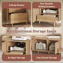 TV Stand With Doors - Natural by Unique Piece Furniture