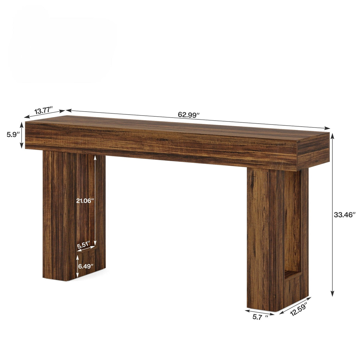 Console Table, Extra Long Narrow Sofa Table for Living Hallway, photo 5 of 12