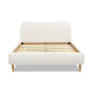 Roman - Curved Headboard Upholstered Platform Bed by Unique Piece Furniture