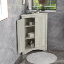 Triangle Bathroom Storage Cabinet With Adjustable Shelves, Freestanding Floor Cabinet For Home Kitchen by HouseOfZazla