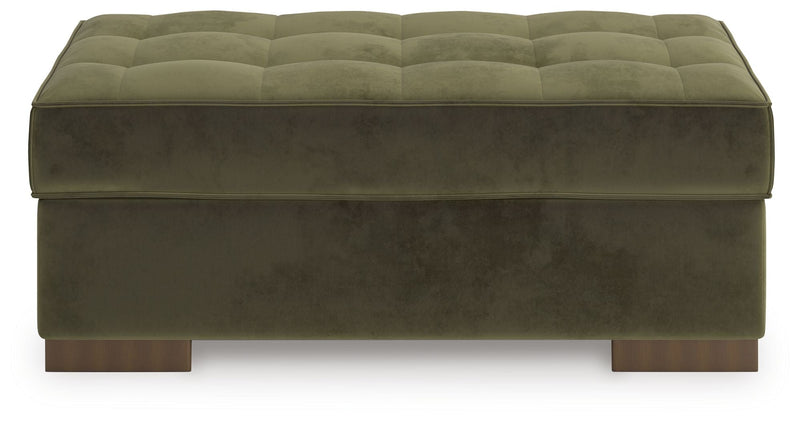 Caspian-Town - Oversized Accent Ottoman - Olive, photo 2 of 5