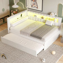 Upholstered Platform Bed With USB Ports And LED Belt by HouseOfZazla