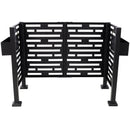 4x2 Ft Metal Air Conditioner Fence with Planter Boxes by HouseOfZazla