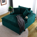 Comfort Bearing Sofa With 2 Pillows And 1 Backrest - Green by HouseOfZazla