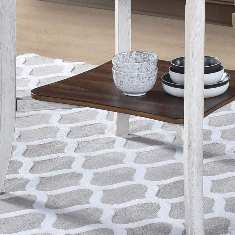 WOODHOMER Round Dining Furniture Set 1Table with 4 chairs