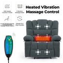 Massage Recliner Chair Sofa With Heating Vibration by Unique Piece Furniture