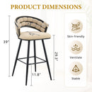 Bar Stools, Kitchen Island Counter Height Stools (Set of 2) by HouseOfZazla