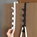4-Hook Over-the-Door Adjustable Clothing & Bag Organizer