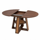 43.3"-59.05" Extendable Round Dining Table for 4-6
