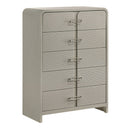 Aria - 5 Drawer Chest - Beige