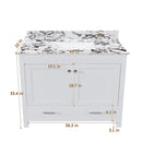 Bathroom Vanity With Storage - White by HouseOfZazla