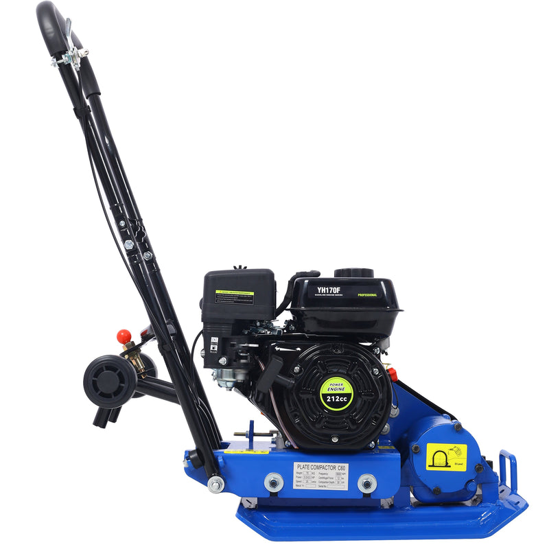 212cc Gas Vibration Plate Compactor with Built-in Wheel, photo 5 of 10