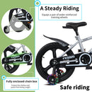 16 Inch Kids Bike with Training Wheels and Adjustable Seat