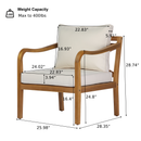 Acacia Wood Patio Furniture Club Chair by HouseOfZazla