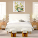 Stockholm - Modern Wavy Headboard Platform Bed by HouseOfZazla