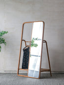 Clothes Hanger With Mirror, Large - Brown by Unique Piece Furniture