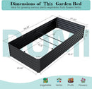 8×4×1.5 ft Galvanized Raised Garden Bed by HouseOfZazla