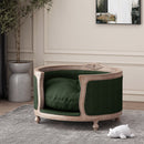 Upholstered Pet Bed, Fabric Dog Bed by HouseOfZazla