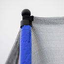 15FT Trampoline with Basketball Hoop Inflator and Ladder (Inner Safety Enclosure) Blue