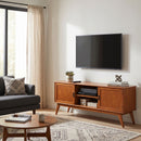 Draper - Handcrafted Mid Century Low TV Media Stand