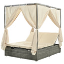 Adjustable Sun Bed With Curtain, High Comfort, With 3 Colors
