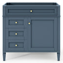 Bathroom Vanity With 2 Drawers And Tip-Out Drawer, Storage Cabinet by HouseOfZazla