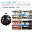 720P WiFi IP Camera Smart Home Security Surveillance Camera Night Vision Motion Detection Two Way Talk Loop Recording App Available for Pet/Nanny/Elde
