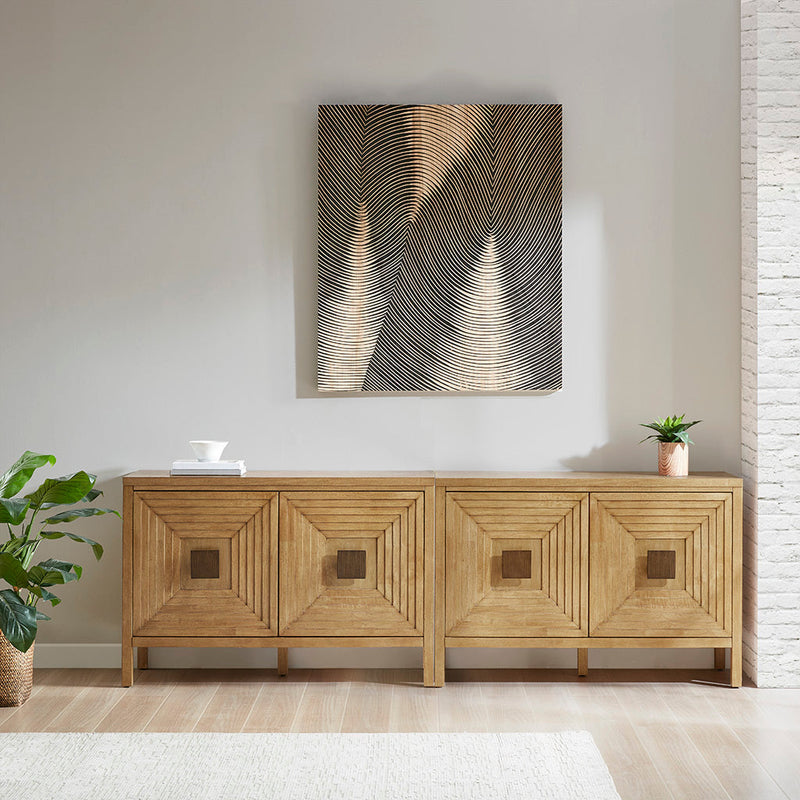 2-Door Accent Cabinet with Adjustable Shelves