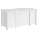 Dylan 60-inch 4-drawer Lift Top Office Desk White High Gloss