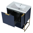 30 Inch Freestanding Bathroom Vanity With Resin Basin,30x18(BVA 01130NB-1)
