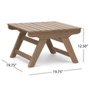 Sedona Outdoor Side Table With Open Slat Design by HouseOfZazla