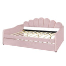 Upholstery Daybed Frame With Shell Shaped Backrest by HouseOfZazla
