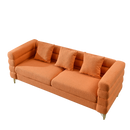 3-seater + 2-seater Combination sofa.ORANGE teddy