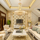 24-Inch Gold Crystal Chandelier, 12-Light French Empire Style Ceiling Light by HouseOfZazla