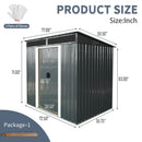 Outdoor Metal Storage Shed And Transparent Plate For Garden, Lawn by HouseOfZazla