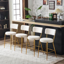 Modern Teddy Fabric Upholstered Bar Stools by HouseOfZazla