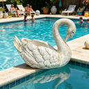 12.8'' Tall Vintage Swan Statue Planter