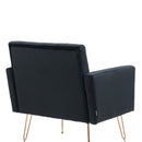 Accent Chair, leisure single sofa with Rose Golden feet